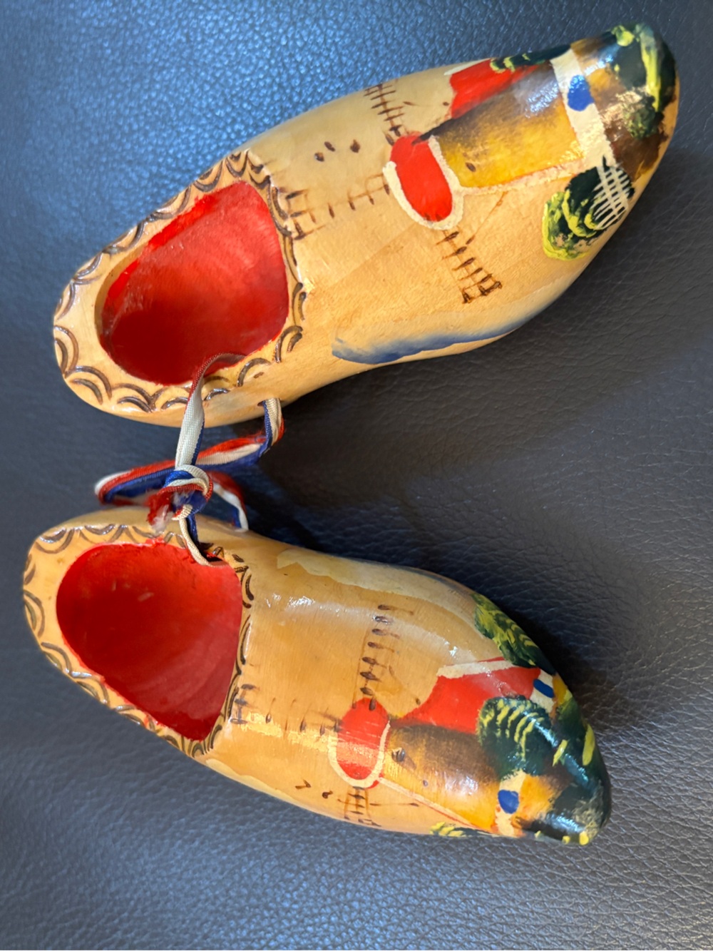 Vintage Dutch Decorative Wooden Clogs